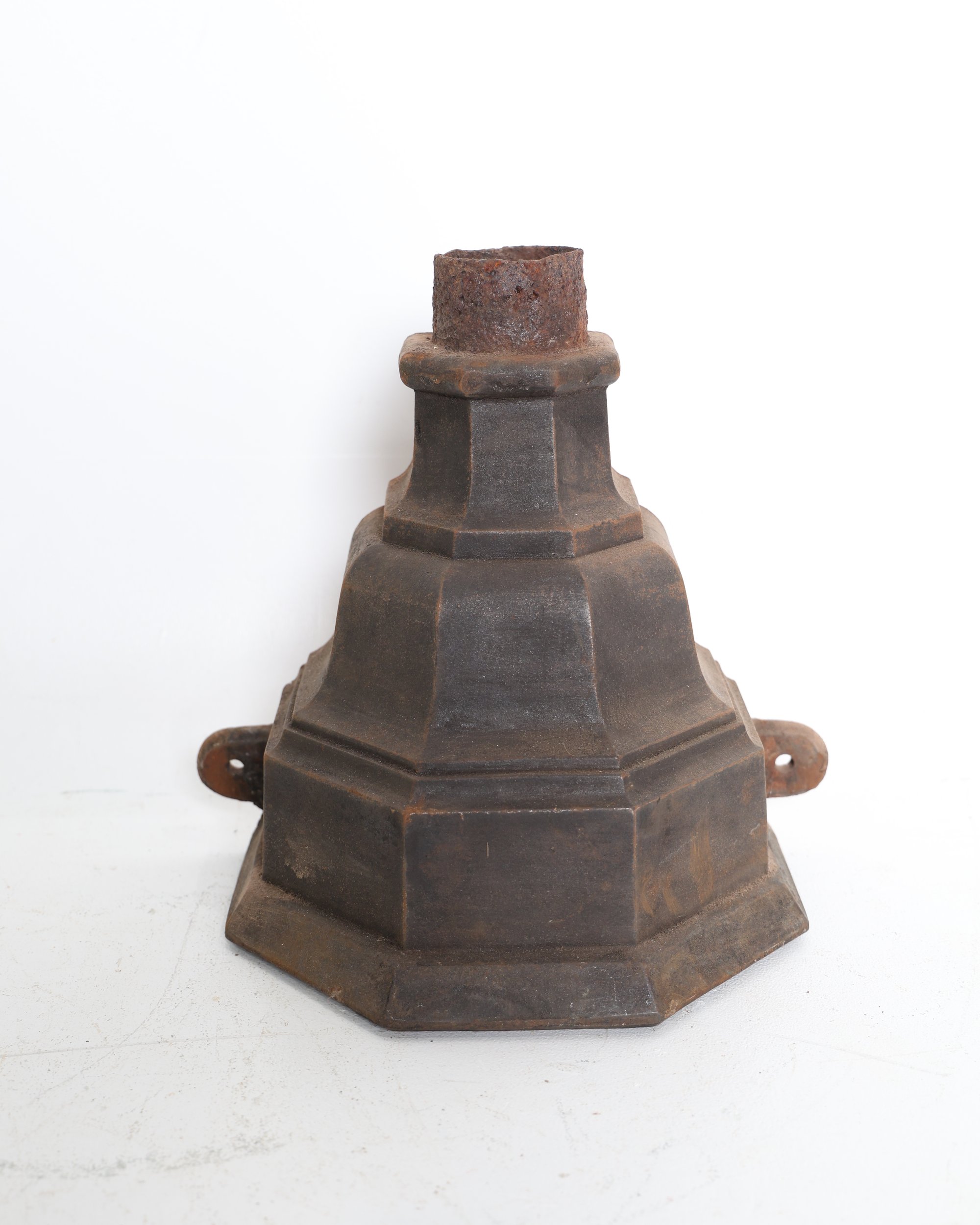 Industrial Cast Iron Octagonal Post Base Salvage