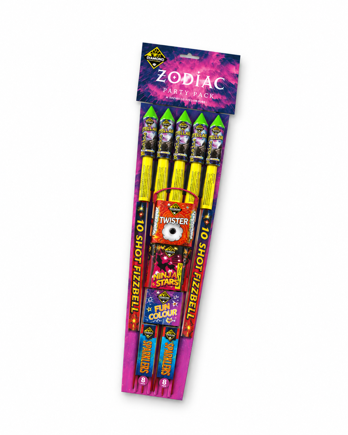 ZODIAC 16 Fireworks Selection Box by Diamond Fireworks