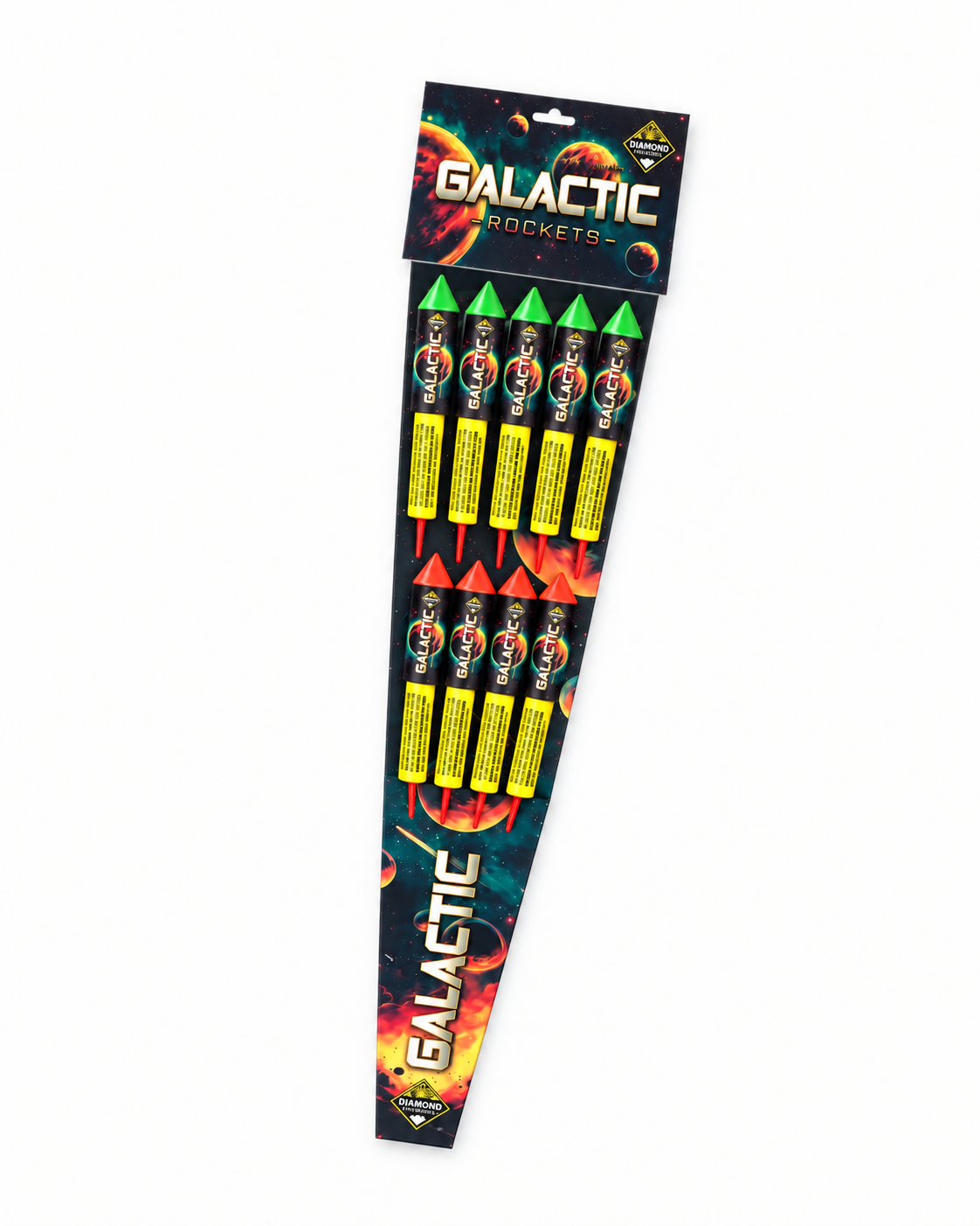 GALACTIC Rockets 9 Pack by Diamond Fireworks