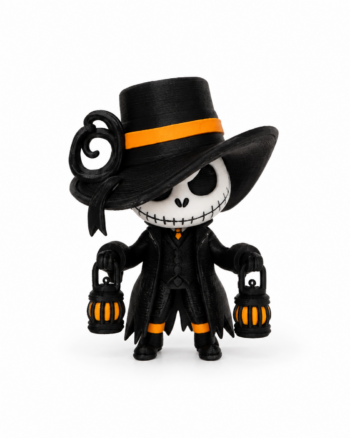 Skeleton Lantern Keeper – 3D Printed Halloween Decoration