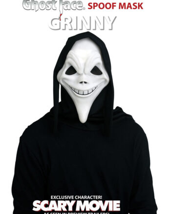 Grinny Scary Movie 6 Spoof Mask with Shroud