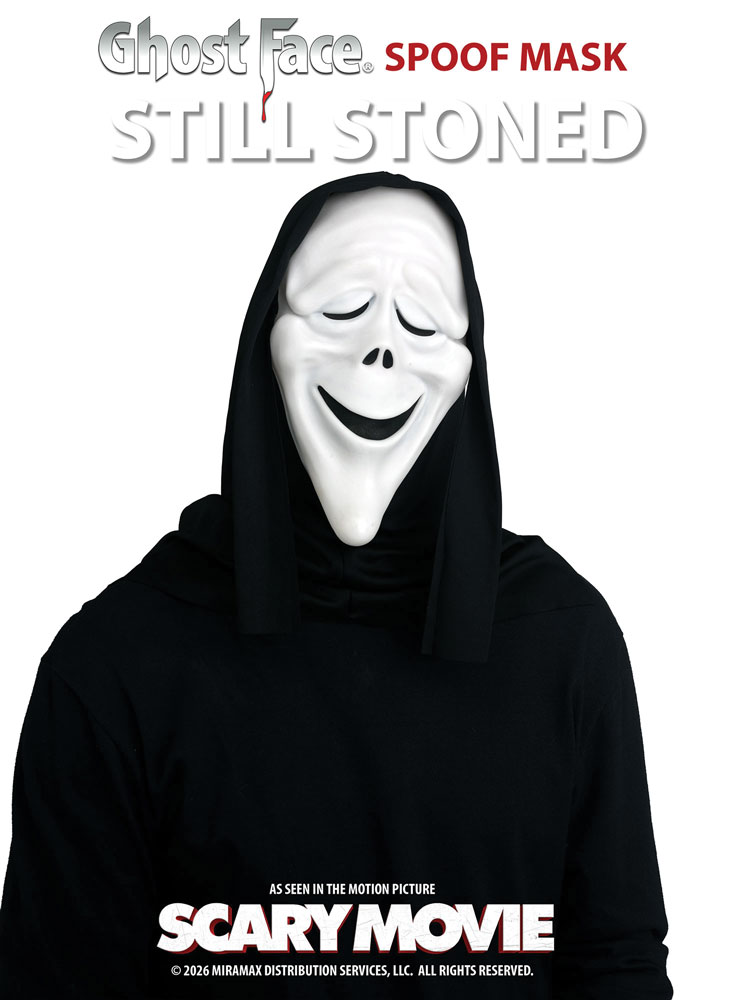 Still Stoned Scary Movie 6 Spoof Mask with Shroud